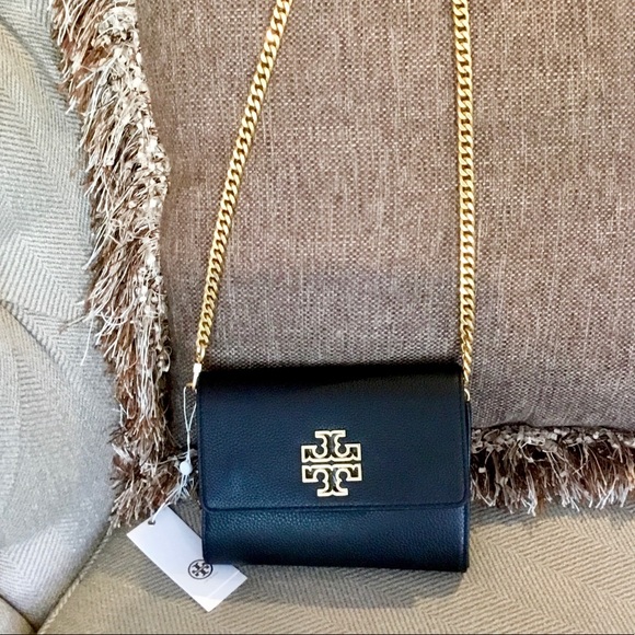 Tory Burch Handbags - TORY BURCH BRITTEN CROSSBODY AND WALLET ON A CHAIN